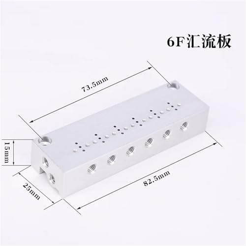 Collecteur d'électrovannes pneumatiques 10 mm pour dérivation de débit