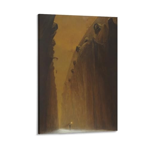 Poster The Cursed of Zdzislaw Beksinski 4 impression sur toile murale 50x75 cm pour salon
