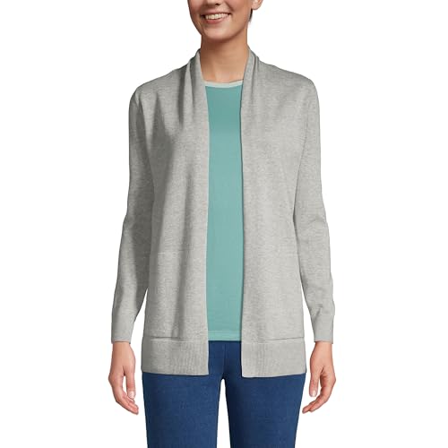 Image of Lands' End Women's Long Sleeve Open Long Cardigan Sweater