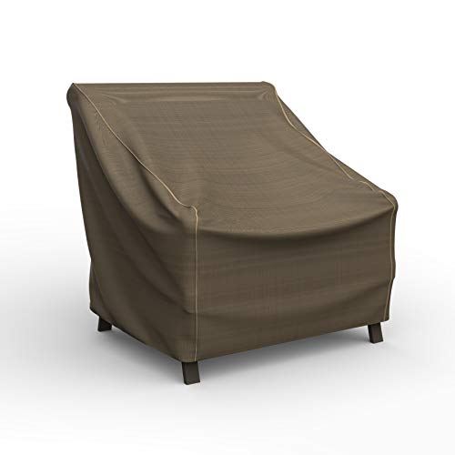 StormBlock™ Platinum Patio Chair Cover, Large (Black and Tan Tweed)