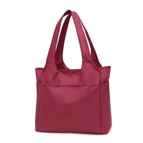 Travel Garment Bags Shoulder Outing Travel Bag Clothes Storage Bag Yoga Gym Bag Duffle Bag(Red,37x17x30cm)