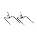 Titan Outdoors Pair of Rotisserie Forks for 7/8" Square Spit Rod Shoulder