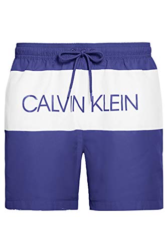 Calvin Klein Herren MEDIUM Drawstring Shorts,2per Pack Blau (Clematis Blue CDT),X-Large (Herstellergröße:XL)