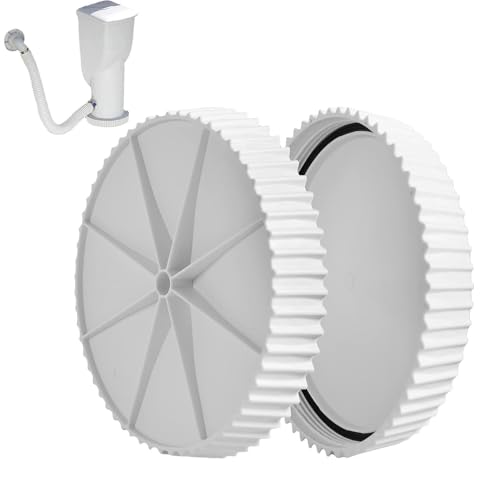 Tapones de drenaje de filtro de piscina, tapas de carcasa de bomba de skimmer con junta, kit de conversión de bomba de arena antideslizante para cesta de filtro