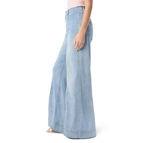 DEE OCLEPPO Women's Tabitha Wide Leg Jean with Seam Detailing Standard3