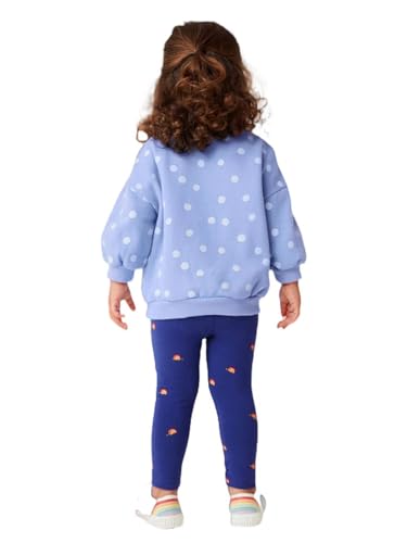 Image of HILEELANG Toddler Girl Fall Outfits Clothing Pants Set Sweatshirt Cotton Strench Leggings Playwear Sets 2pc