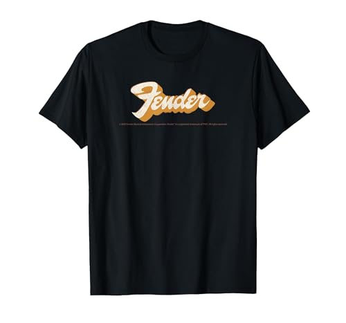 Image of Fender Vintage Style Classic 70's Logo T-Shirt, Men, Black, XX-Large