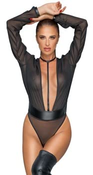 Noir corps combiné en taille M confortable pour femme