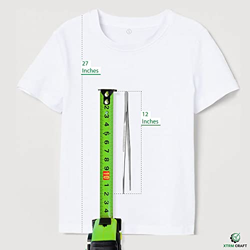 Xtrm Craft Thumb Dressing Forceps, Mulipurpose Tweezer Stainless Steel, Serrated Tip Straight 12 Inch #TOP5