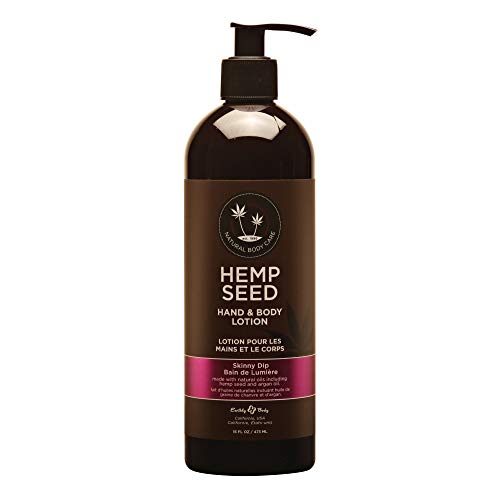 Hemp Seed Hand & Body Lotion, Skinny Dip Scent - 16 Oz. - Soothe Dry Skin - Argan Oil, Hemp Seed Oil - Light, Non-Greasy Formula - Vegan & Cruelty Free #TOP5