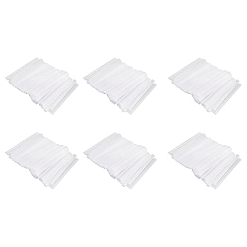 600 Gaines de Pinceau de Maquillage Blancs - Filets Protecteurs Extensibles