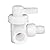 RecPro RV Plumbing Hardware | 06912 | 1/2" Compression to 1/2" Male 3-Way Directional Bypass Shutoff Valve | Pex Pipe/Tubing Fittings (1 Fitting)