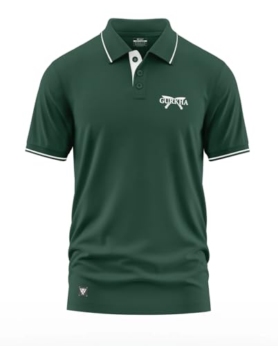 Image of Warrior World Men's Polo T-Shirt | 100% Cotton, 270 GSM | Stylish Logo Polo for Casual, Office & Sportswear Trendy Summer & Winter Outfit