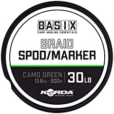 Korda Basix Braid Spod/Marker 30LB Camo Green