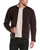 Vintage 1946's Sherpa Bonded Reverse Fleece Full Zip, Char Brown, Large