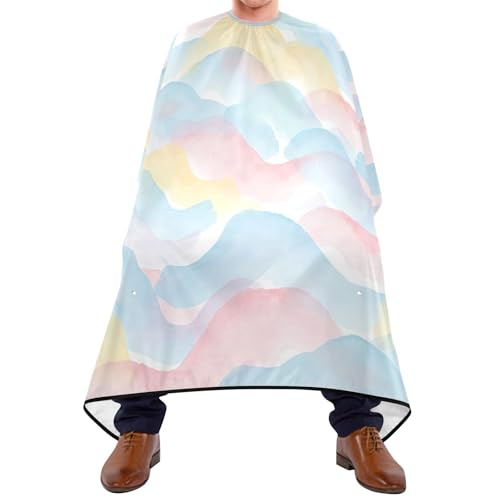 Capa de barbería impermeable para hombres Kigai Watercolor Waves miniatura 1
