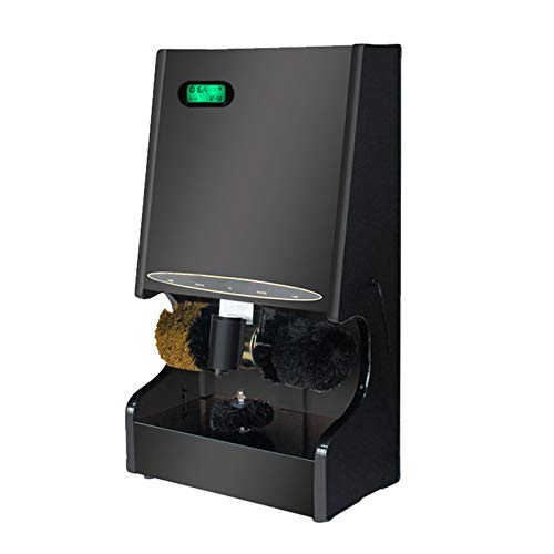 MYXJX cireuse à chaussures électrique, Retrait automatique de l'induction, polissage, huilage-économie d'énergie et faible bruit-pour bureau, hôtel, banque, maison,(Black)