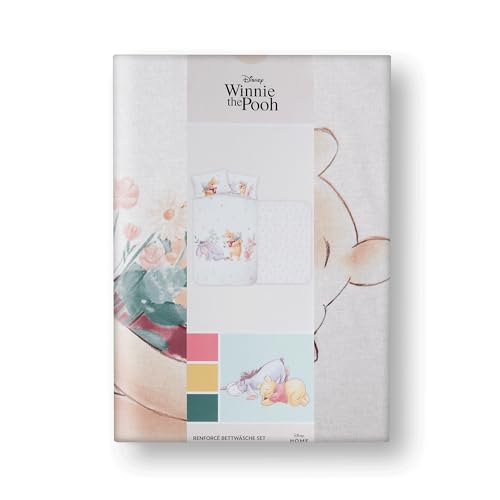 Parure de lit Winnie l'ourson bébé en coton doux pour peau sensible