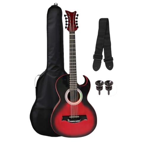 Bajo Quinto Rojo Electroacústico Ocelotl® 10 Cuerdas Acabado del cuerpo Barnizado Orientación de la...