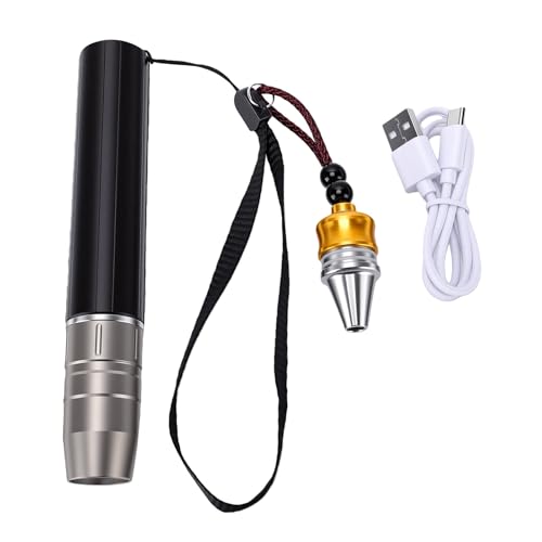Fafeicy Linterna de Piedras Preciosas, Lámpara Detectora de Joyas de Luz Púrpura de 365 Nm Regulable Continua de 3 Colores con Cuerpo de Metal y USB C para Tasación, Tasadores y