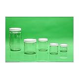 labForce 1163Y15 Straight Sided Jar with 58-400 F-217 Cap, Clear, 4oz Capacity (Pack of 24)