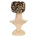 SWACC Short Messy Curly Dish Hair Bun Extension Easy Stretch hair Combs Clip in Ponytail Extension Scrunchie Chignon Tray Ponytail Hairpieces (Dark Blond Brown Mixed -9H19#)