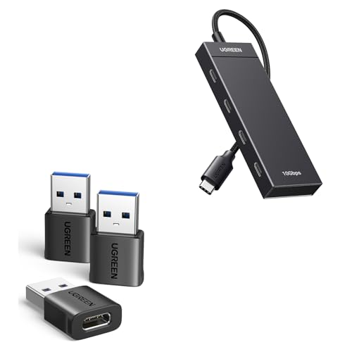 UGREEN Adattatore USB C USB A 3.2 10Gbps OTG 2 Pezzi Anti-Perso Squillo Maschio a Femmina Convertitore Type C Thunderbolt 3 Compatibile con iPhone 17 PRO Max Air MacBook iMac iPad Galaxy UGREEN Adattatore USB C USB A 3.2 10Gbps OTG 2 Pezzi Anti-Perso Squillo Maschio a Femmina Convertitore Type C Thunderbolt 3 Compatibile con iPhone 17 PRO Max Air MacBook iMac iPad Galaxy