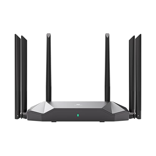 Groword WiFi 6 Router AX3000 Internet High Speed-802.11ax Support WiFi6 and WiFi5,2.4G and 5.8G,8 SSIDs,AP and Repeater Modes,VPN and IPTV,Easy Mesh,6 Omni-Directional Antennas,Through Concrete Wall -  gbuis444253