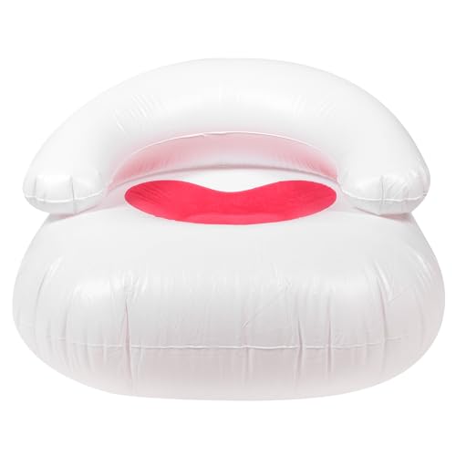 Tofficu Sofá Inflable Portátil con Respaldo Diseño Forma de Corazón para Interior y Exterior Ligero Cómodo y Fácil de Inflar para Descanso y Viajes