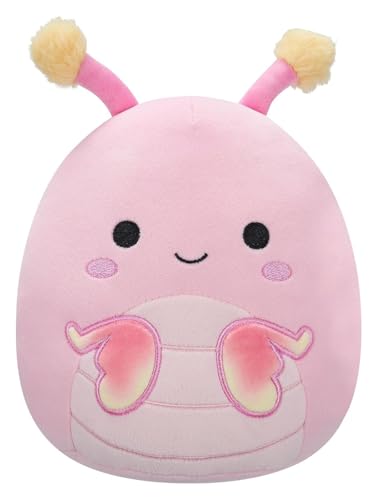 Squishmallows Jazwares SQCR07637 - Peluche Oficial de Guinevere la Mantis Rosa (19 cm)