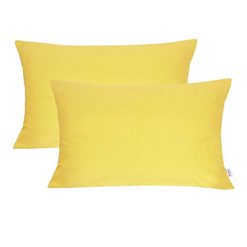 Homey COZY 7H5240-YELLOW-1420-2PK Accent Pillow, Yellow