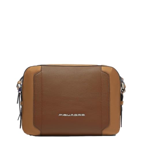 Tracolla: cucita PIQUADRO Borsa tracolla donna modello camera case Donna pelle e tessuto cuoio