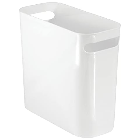 mDesign Plastic Small Trash Can Cover