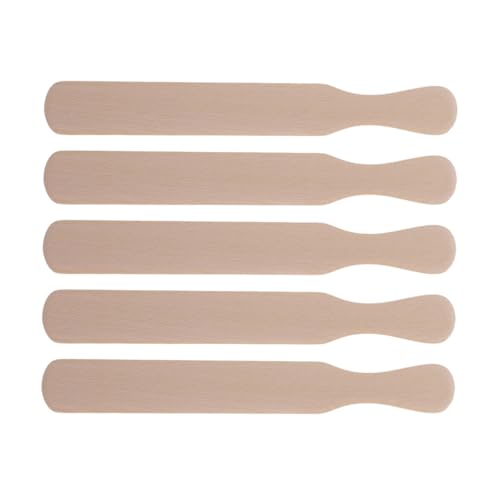 DECHOUS 5pcs Ergonomic Wooden Crepe Spatula Spreader Set Easy Pancake Flipping Cooking