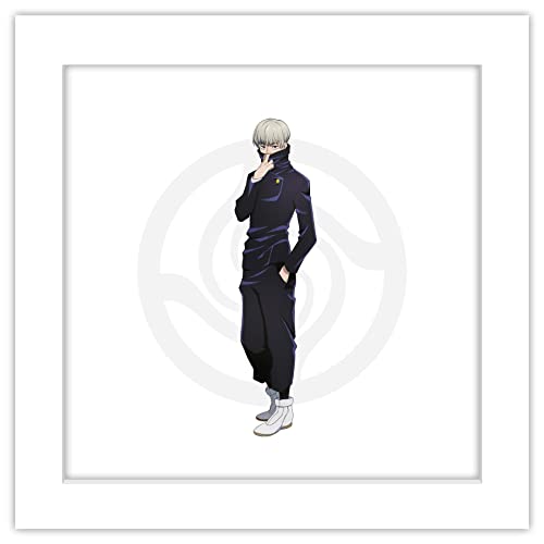 Poster Jujutsu Kaisen Toge Inumaki encadré blanc Gallery Pops Trends International 30x30 cm