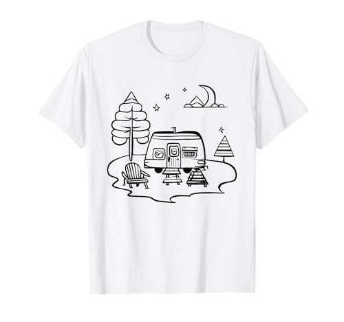 Coloring camping caravans and painting them yourself T-Shirt