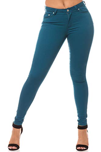 Aphrodite High Waisted Jeans for Women - High Rise Waist Skinny Slim Fit Stretch Casual Basic Solid Pants with Pockets