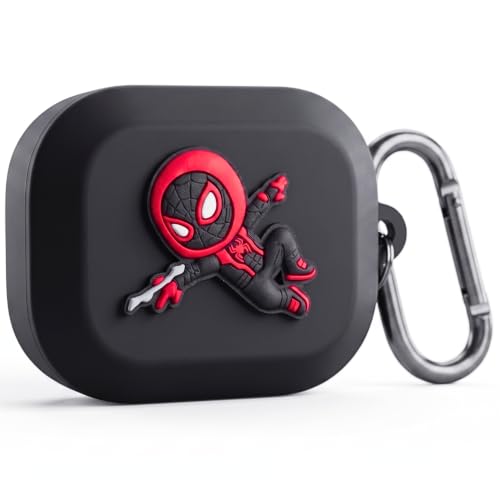 Image of Kapture Soft Silicone Case Compatible with Realme Buds Air 8, Cover with Hook, Realme Buds Air 8 Case with Silicone 360 Protection, Dust-Proof, Shockproof (Red)