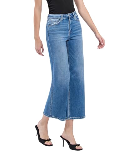 Flying Monkey High Rise Crop Wide Jeans F60072