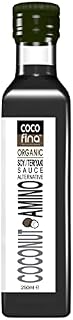 Cocofina Organic Coconut Aminos Alternative to Soy Sauce Teriyaki Sauce Gluten Free Liquid Aminos Soy Free Vegan  Keto and Paleo - Glass 250ml