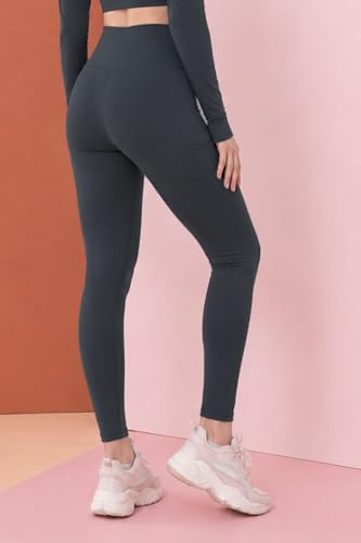 Image of KP Trendz Women's High Waist Gym Leggings with Side Pocket | Tummy Control Yoga Pants for Women | Stretchable Workout Tights for Running, Fitness, Gym & Activewear