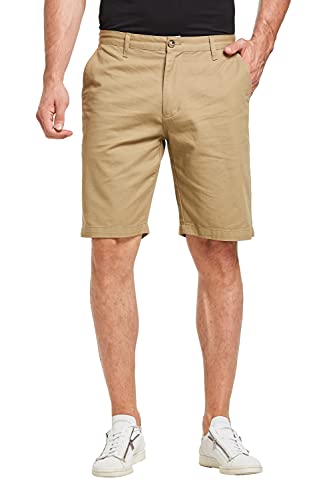 ZOXOZ Pantalones Cortos para Hombre Chinos Verano Caqui XXL Cover
