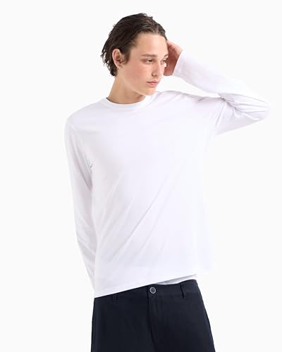Image of Armani Exchange Men's Basic Long Sleeve Jersey Crew Neck Tee