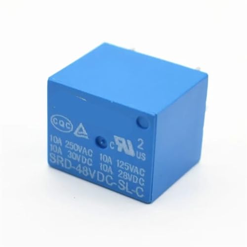 Relés de potencia SRD-48VDC-SL-C componentes de conmutación de 5 pines 10A 2