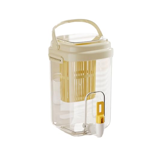 大容量コールドドリンクディスペンサー漏れ防止タップ付き飲料容器冷蔵庫ピッチャーアイス飲料パーティードリンクディスペンサー気密蓋付き