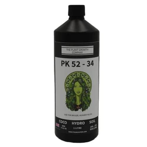 PK 52-34 Liquid - Liquid Plant Food for Recreational Herbs, House Plants & Flower Garden - Universal Plant Fertiliser with Potassium & Phosphorus for Maximum Yield - 1 Litre