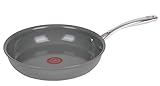 T-fal Ceramic Excellence Reserve Ceramic Nonstick Fry Pan 12 Inch Induction Oven Broiler Safe 500F Cookware, Pots and Pans Grey