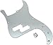 Dopro 13 Hole P Bass Style Pickguard PB Scratch Plate Bass Pickguard for Precision P Bass made in USA/Mexico Silver Mirror