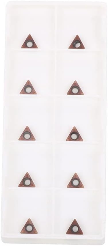 10PCS C Angle Carbide Inserts for Pneumatic Chamfering, Triangular Deburring Tips for Steel Cast Iron Cutting, Chamfering Machine Replacement