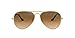 Ray-Ban Unisex Rb3025 Sonnenbrille, Gold (001/51), Large (Herstellergröße: 55) EU